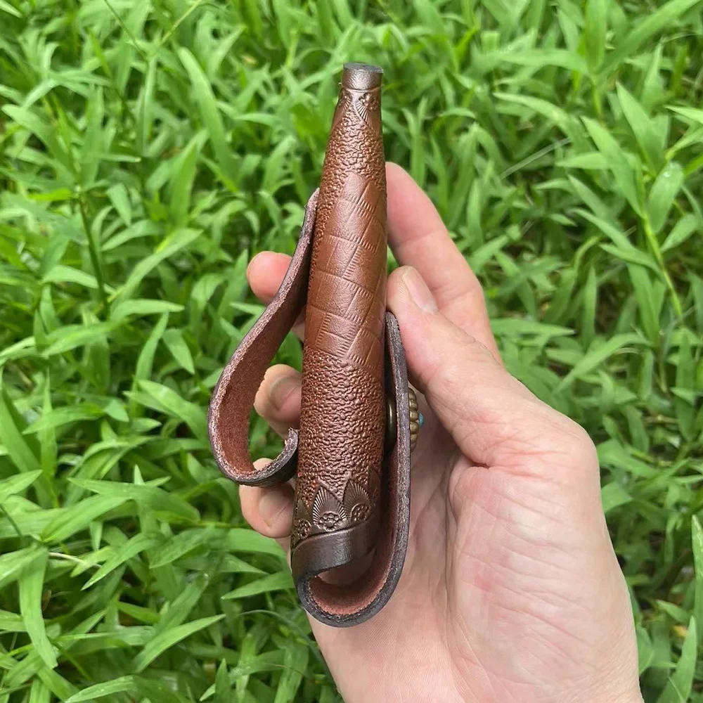 Складной нож 15 см кожаный инструмент для кемпинга на открытом воздухе аксессуары