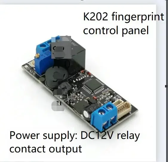

K202 Маломощная плата управления отпечатками пальцев, релейный выход, регулируемое время выдвижения, интеллектуальный замок, модифицированный отпечаток пальца