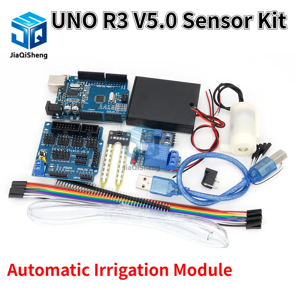 

UNO R3 V5.0 SENSOR Automatic irrigation module DIY kit soil moisture detection automatic water pumping