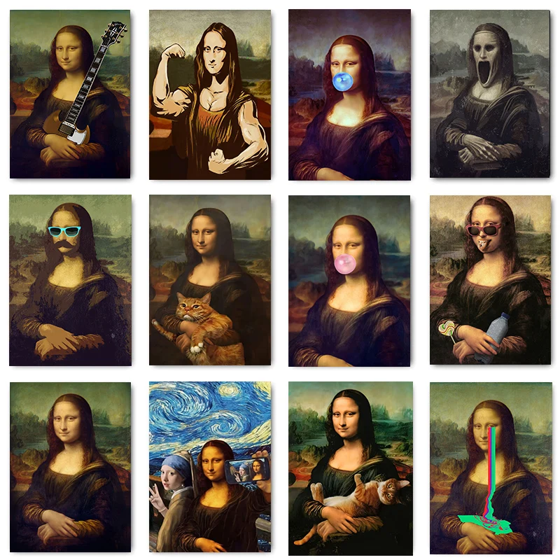 Картина на холсте кошка Питьевая пива в стиле ретро