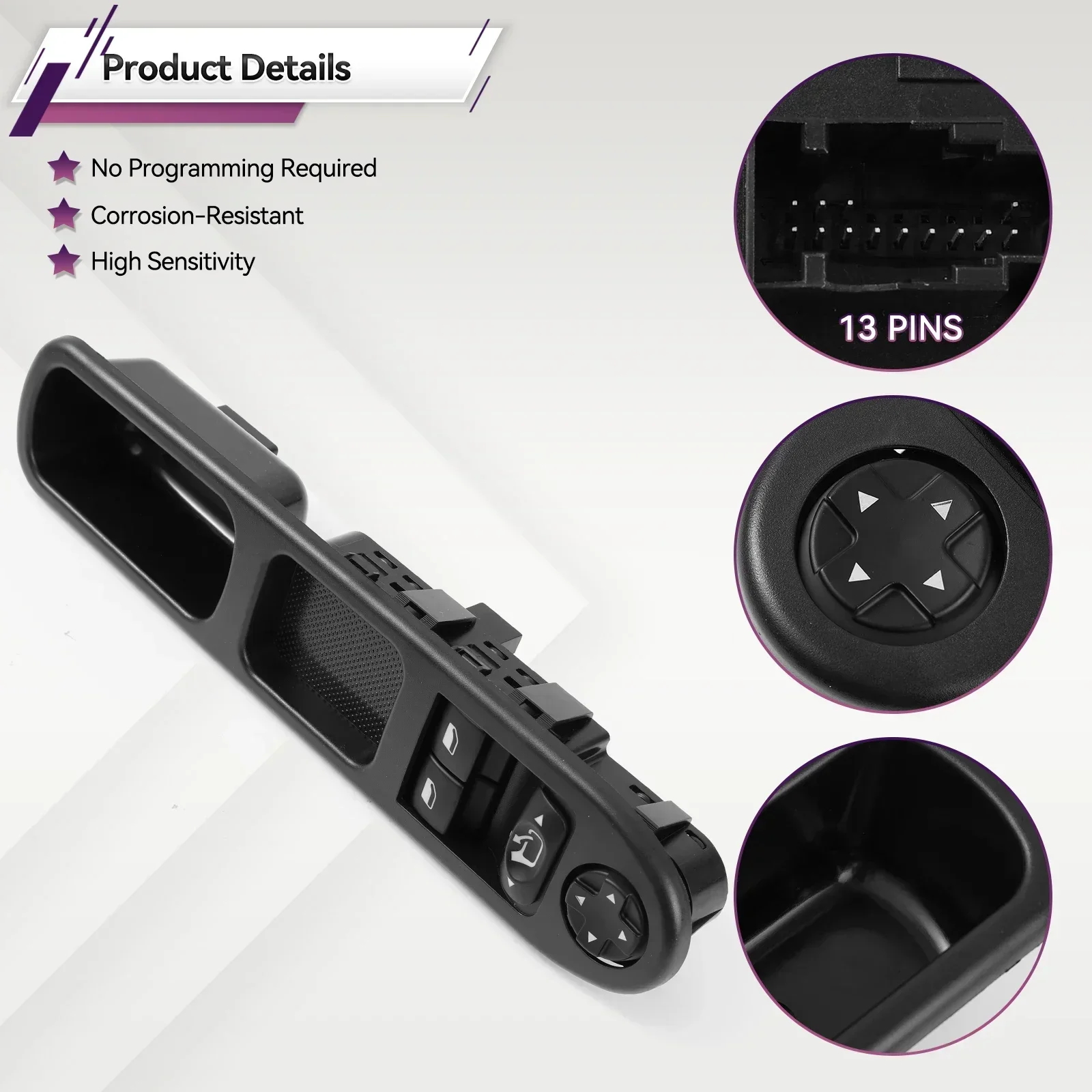 Автомобильный электрический главный переключатель стеклоподъемника регулятор