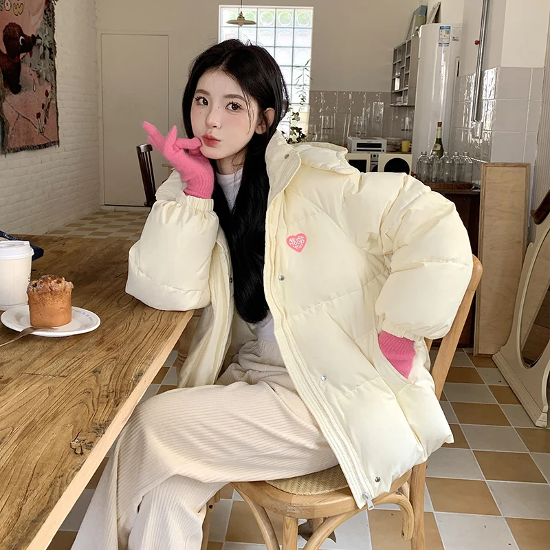 Женская однотонная куртка с капюшоном FIGOHR