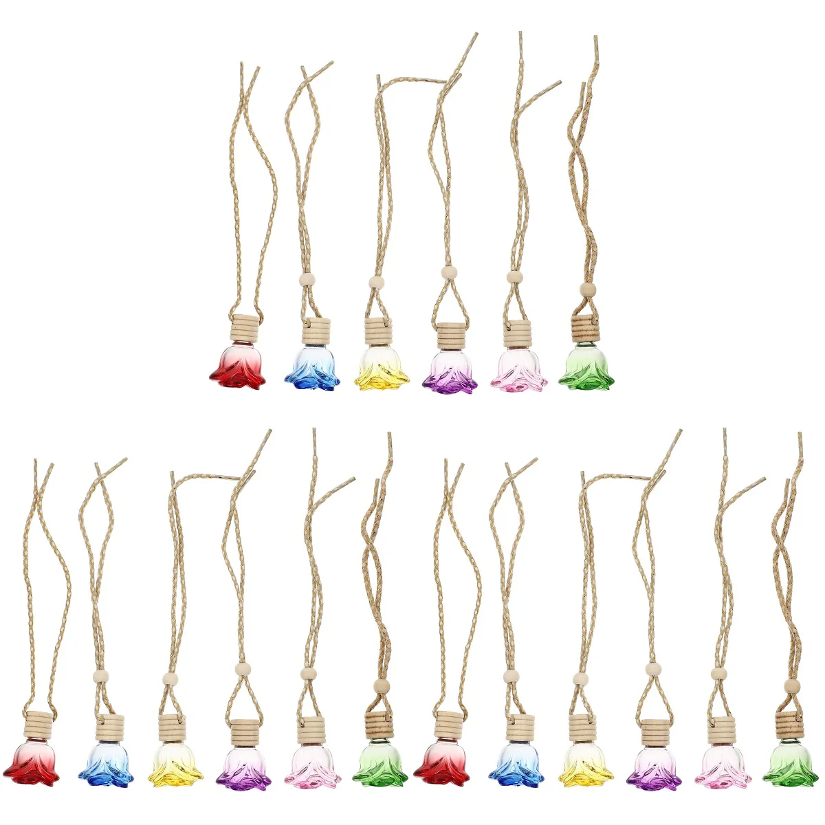 

Aromatherapy Bottle Car Pendant Perfume Holder Diffuser Small Refillable Bottles