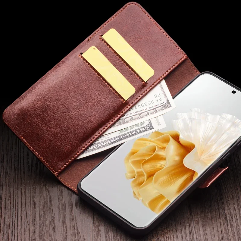 Чехол-книжка QIALINO из натуральной кожи для Huawei Ascend P60 чехол телефона ручной работы