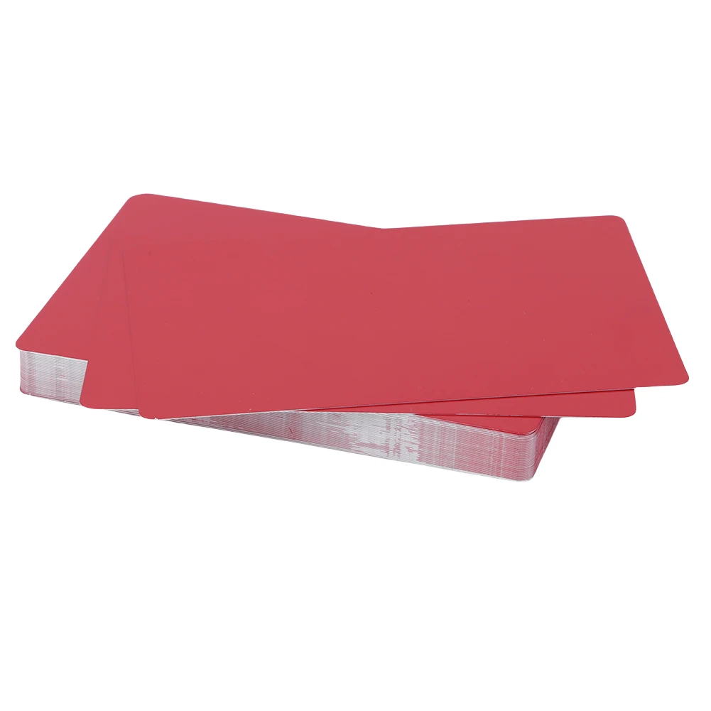 50 шт. заготовки из алюминиевого сплава визитные карточки с лазерной гравировкой