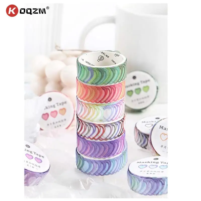 

100pcs/Roll Love Poem Series Decoration Washi Masking Tape Creative Scrapbooking Stationary School Supplies 14mmx14mm