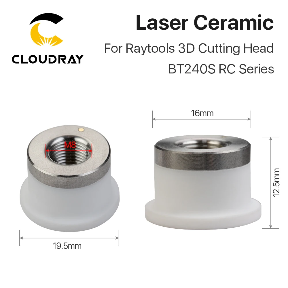 Керамический держатель сопла Cloudray для лазерной режущей головки Raytools 3D серии BT240S