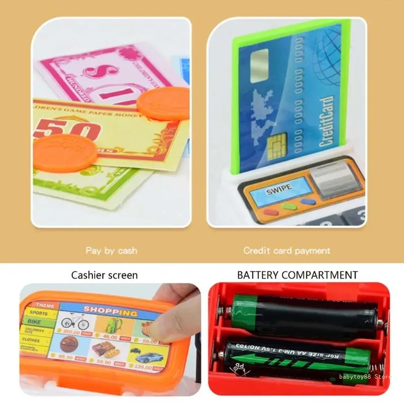 Y4UD для девочек ролевая игра игрушка супермаркета детский супермаркет кассовый