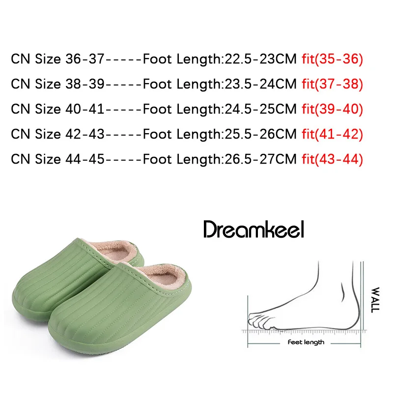 Зимние теплые тапочки женские водонепроницаемые Нескользящие шлепанцы на
