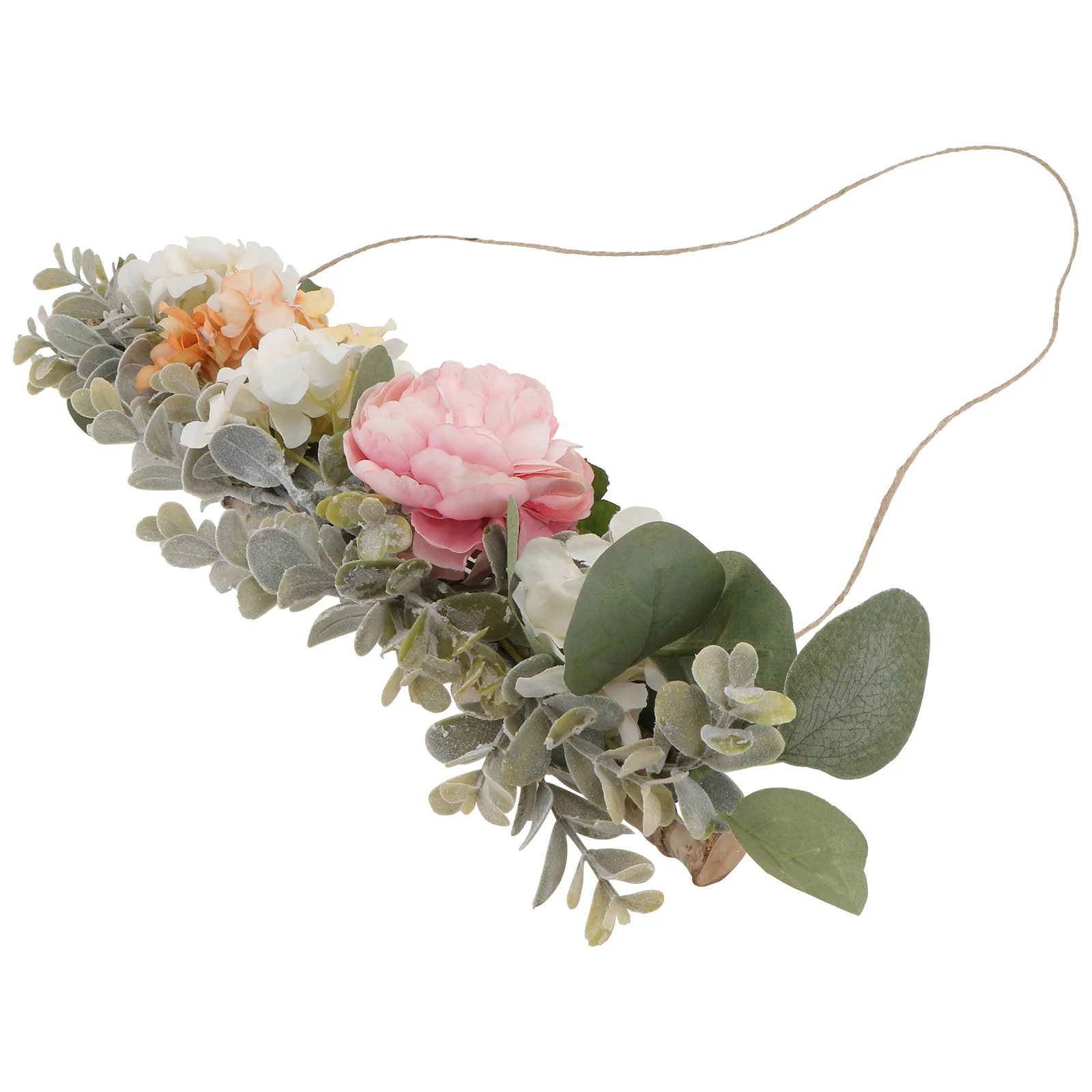 

Flower Wreath Hanging Peony Hoop Garlandfloral Artificial Flowers Decor Wall Door Wedding Metal Pick Ornamentchair Eucalyptus