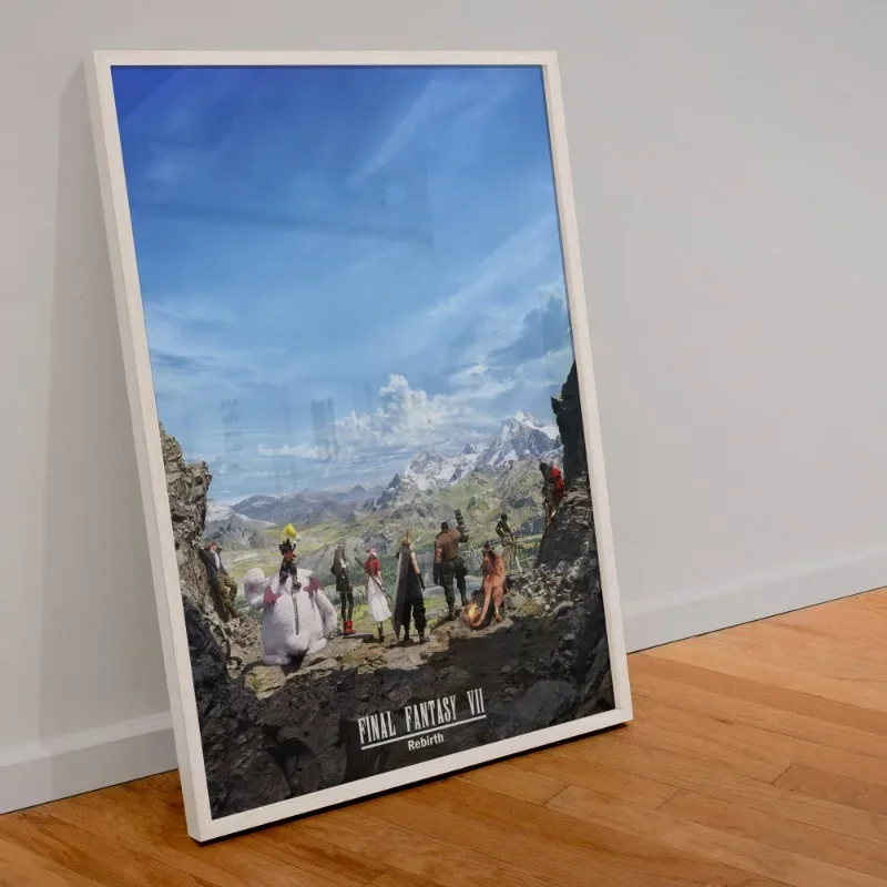 Final Fantasy VII Heavensward Map Online Redesign - Настенное Искусство С Принтом На Холсте