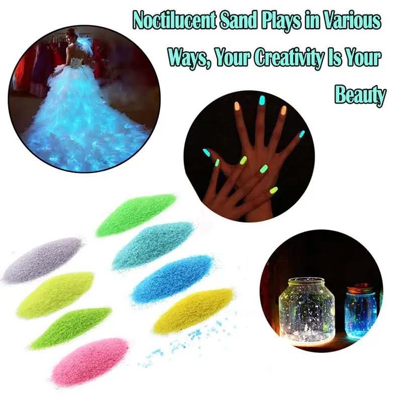 

10g Luminous Sand Fluorescent Particles Toy for Party DIY Starry Wishing Bottle