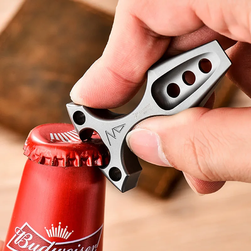 Титановая мини-подставка многофункциональная открывалка для бутылок компактный