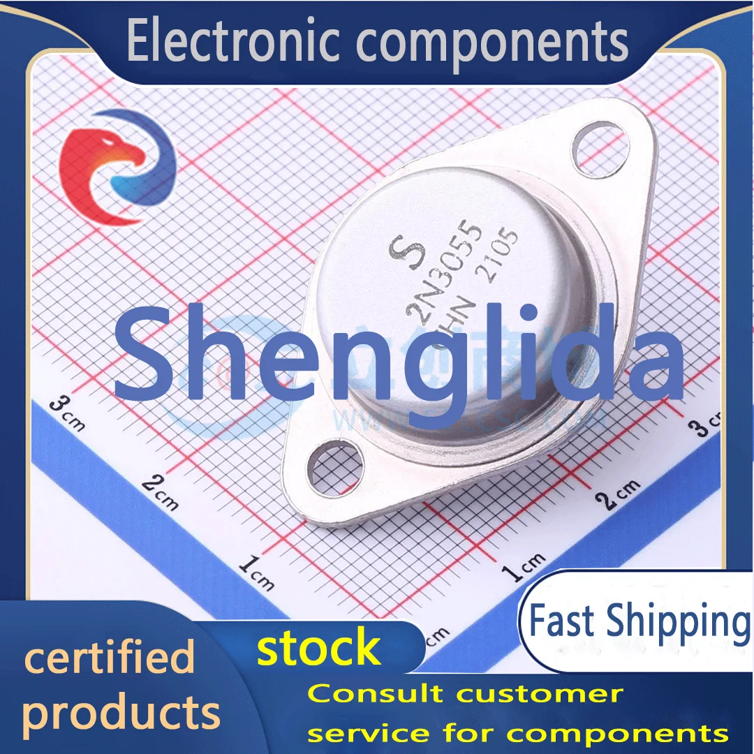 

2N3055 packaged TO-3 transistor (BJT) brand new stock 1PCS