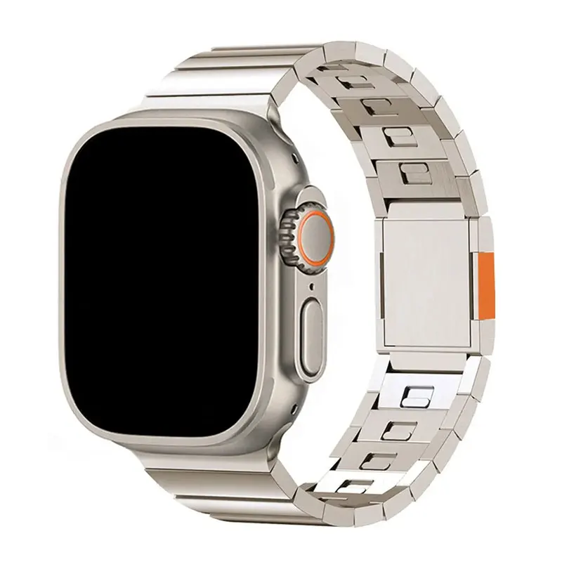 

Link bracelet for Apple Watch Ultra Series 8 7 6 SE54321 stainless steel strap for iWatch Magnet buckle band 49 45 44 42mm