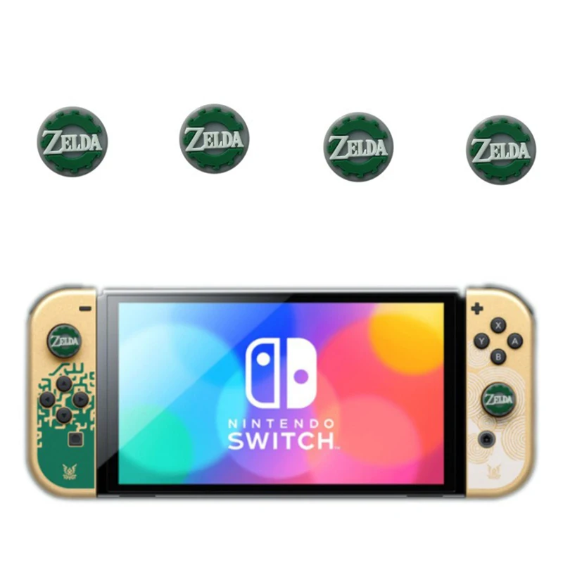 

The Legend Of Zelda Tears of the Kingdom Theme Silicone Soft Thumb Stick Grip Joystick Cover For Switch NS Oled/Lite Joycon