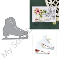ice skate metal cutting dies and clear stamps 2022 new arrival for christmas embossing craft decoration scrapbooking templates