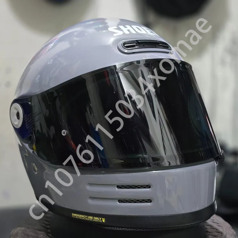 Мотоциклетный шлем Shoei Glamster 06 серый базальтовый в стиле ретро круиз латте для