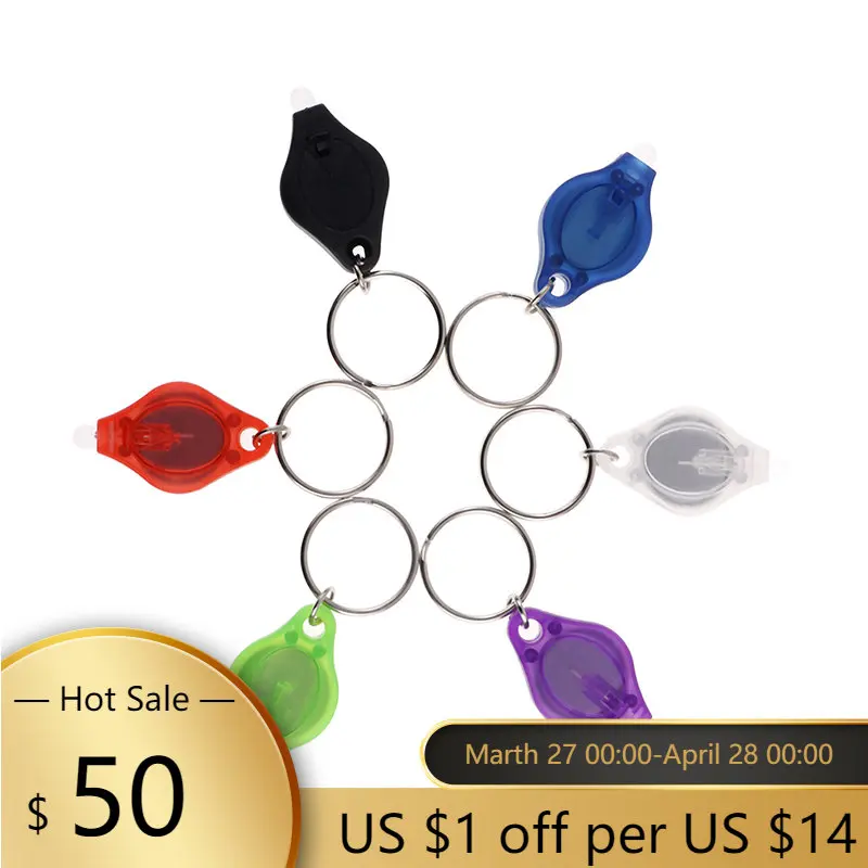 

Mini Flashlight Keychain Portable Keyring Light Torch Key Chain Emergency Camping Lamp Backpack Light for Men Accessories