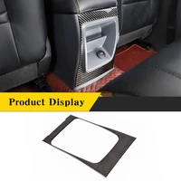 for ford ranger wildtrak 2015 2021 real carbon fiber rear side anti kick panel frame trim sticker car interior accessories