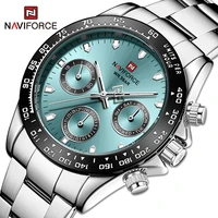 naviforce new original watches for men fashion luxury brand stainless steel waterproof quartz wrist watch man classic wild clock