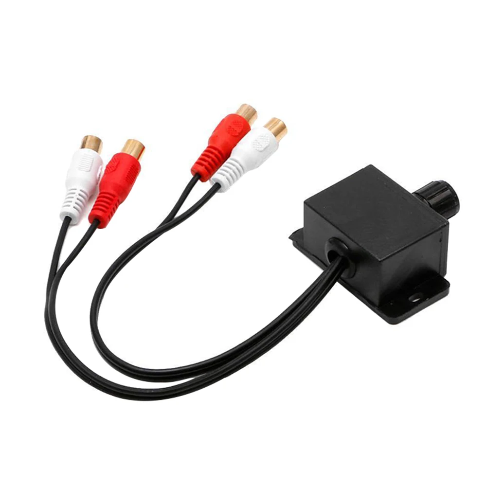 

Автомобильный усилитель звука регулятор бас RCA уровень дистанционное управление громкостью Ручка Универсальный 12 В