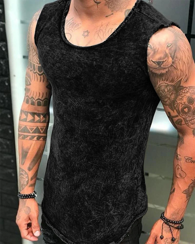 

Майка мужская облегающая с принтом, топ без рукавов, модный спортивный жилет для фитнеса, бестселлер, одежда для тренажерного зала, лето