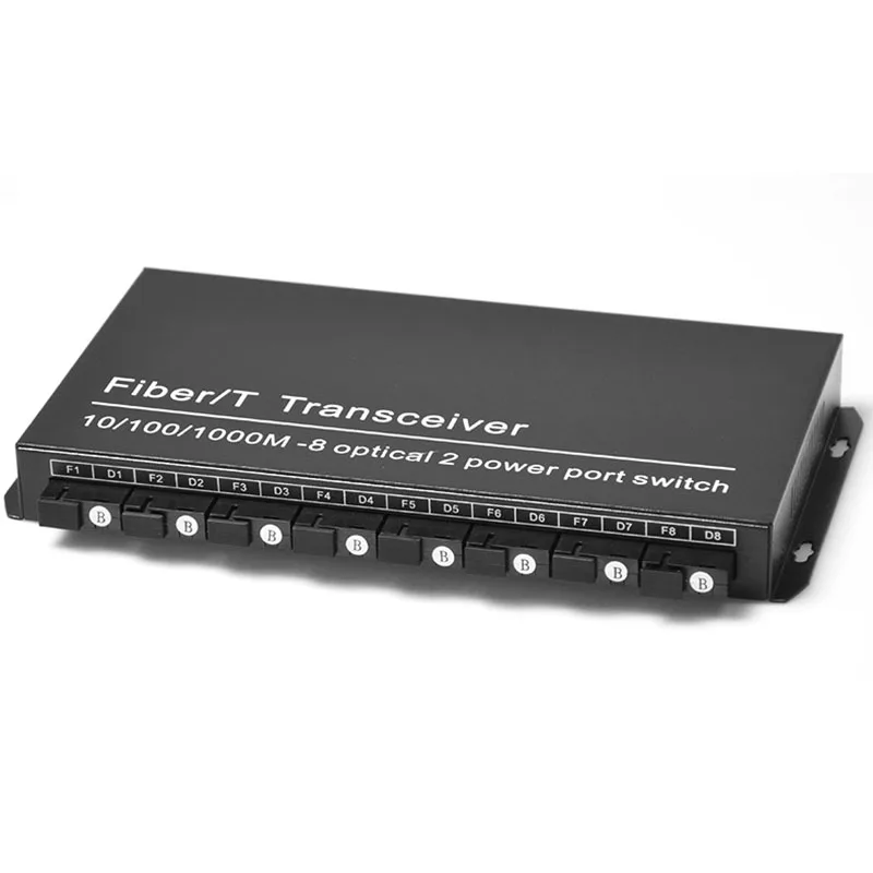 

Оптоволоконный приемопередатчик 8 оптический 2 Электрический SC Ethernet волоконно-оптический переключатель
