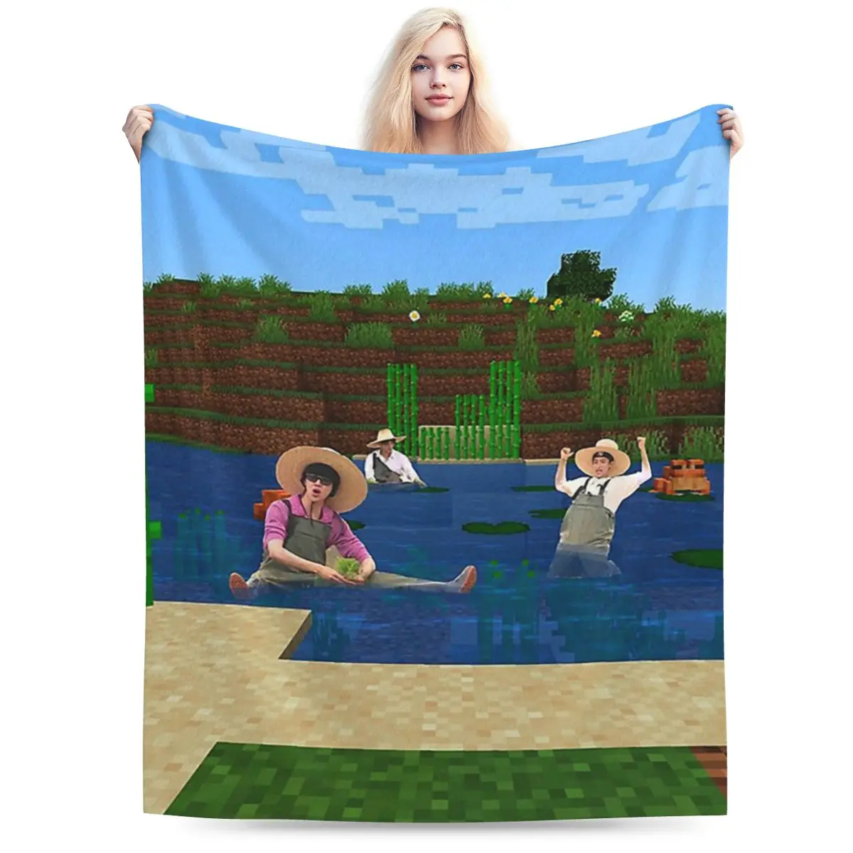 Плед для ловли лягушек с Minghao DK и Джошуа мягкое теплое Фланелевое покрывало