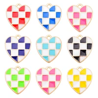 20pcsset colorful mixed color love heart pendant cute heart alloy charm for jewelry making earrings bracelet diy accessories