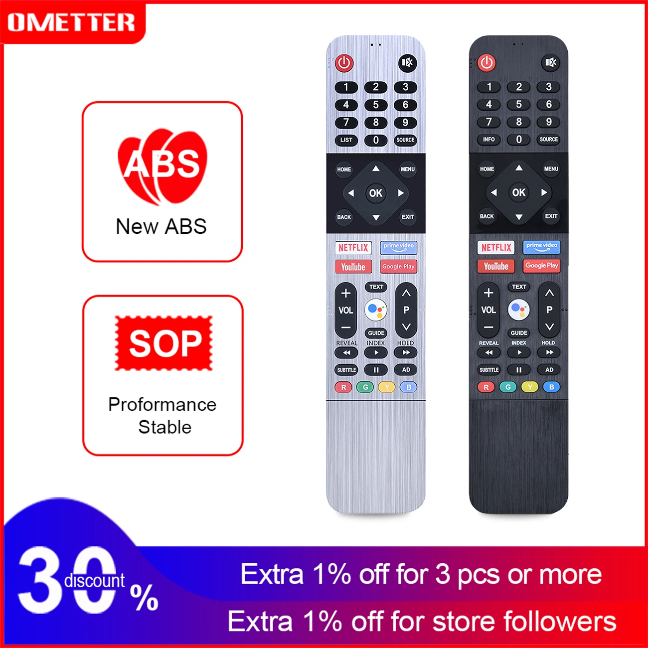 

New Voice Android Remote Control for Skyworth for Panasonic for Toshiba Smart TV for Kogan for Sansui Prime Series for Tesla