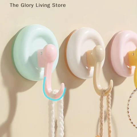 Многоразовые круглые вакуумные крючки на присоске 4 шт.