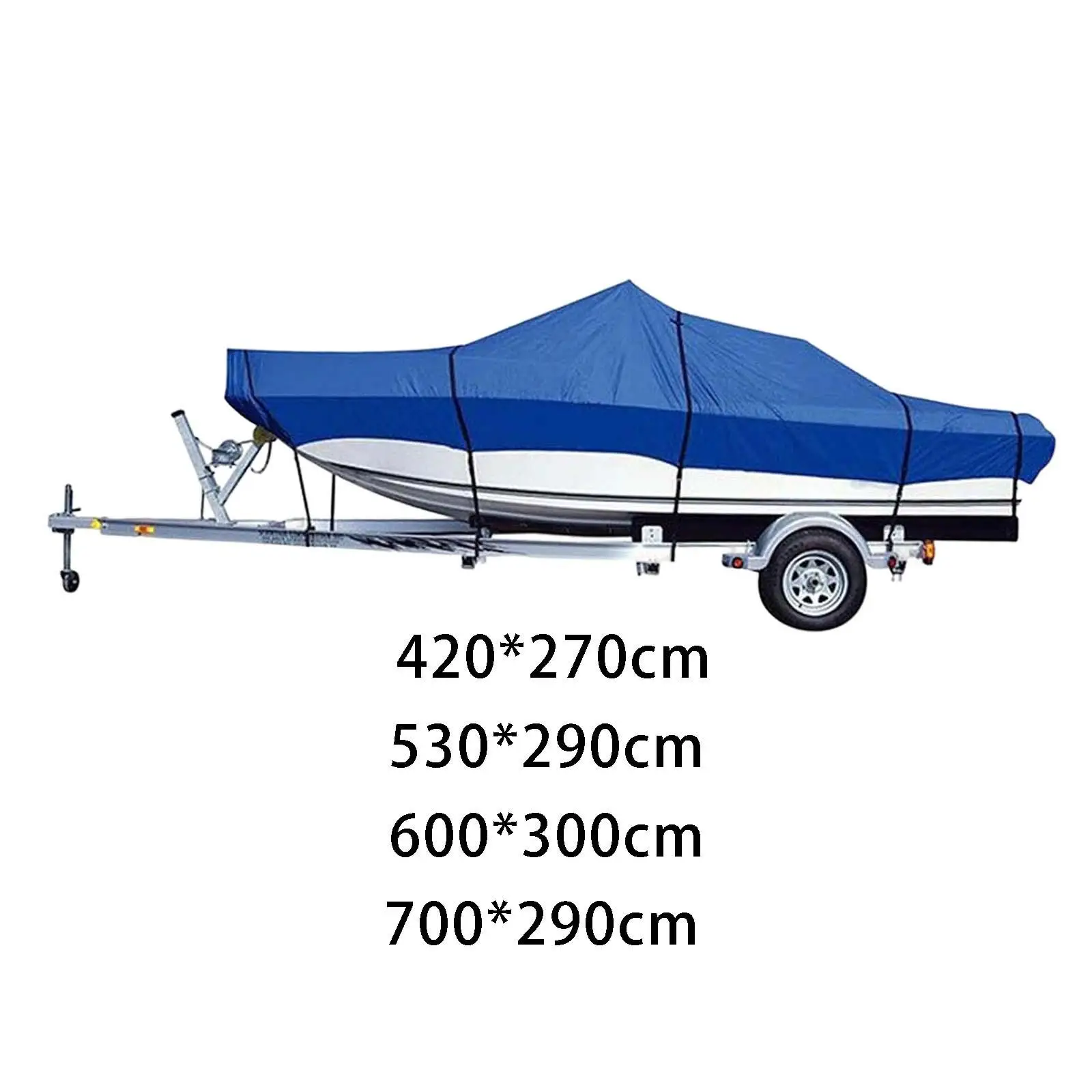 

Universal Boat Cover, Anti UV with Drawstring Waterproof Heavy Duty Fit for V Hull Fishing Boat Marine Dinghy Paddle Board