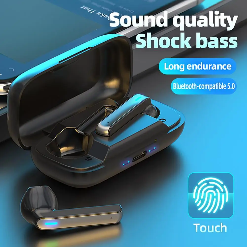 

Беспроводные наушники BQ02, Bluetooth-совместимые наушники 5,0, беспроводные наушники-вкладыши, игровая стереогарнитура, наушники