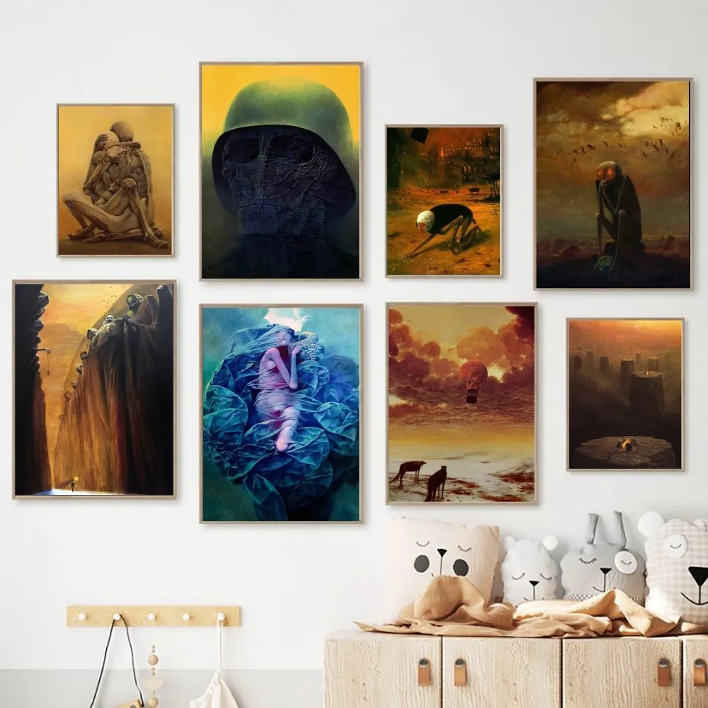 Художественный постер Zdzislaw Beksinski высококачественная цифровая печать на