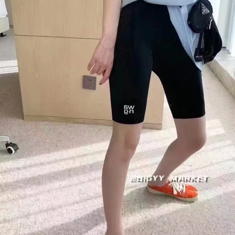 

Леггинсы спортивные унисекс, со светоотражающими надписями, Y2k