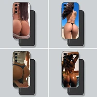 beach bikini girl with hot ass phone case for huawei p10 p20 p30 p40 p50 p50e p smart 2021 pro lite 5g plus soft silicone case