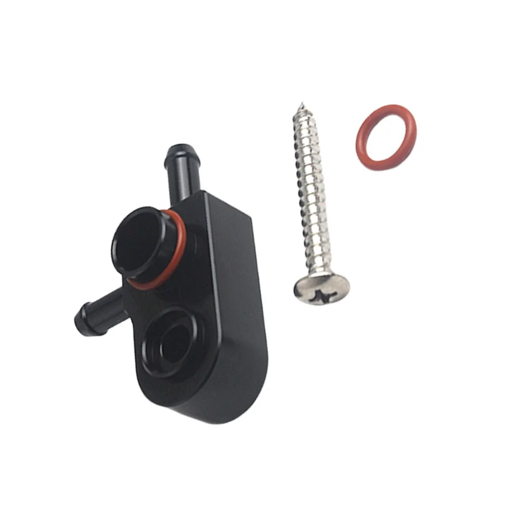 

1 Set Car Modification Turbos Vacuum Adapter Boost Tap Gauges Connector (Black)