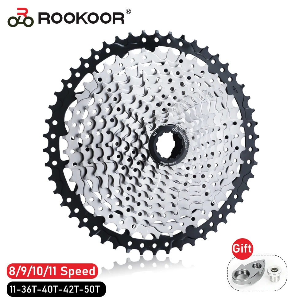 

ROOKOOR MTB Sprocket 8/9/10/11Speed Velocidade 11-36T-40T-42T-50T Bicycle Cassette Freewheel Mountain Bike for SHIMANO SRAM