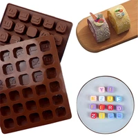 chocolate 26 letter silicone non stick mold diy cake decorating tool tray fondant jelly cookies baking mould kitchen accessories