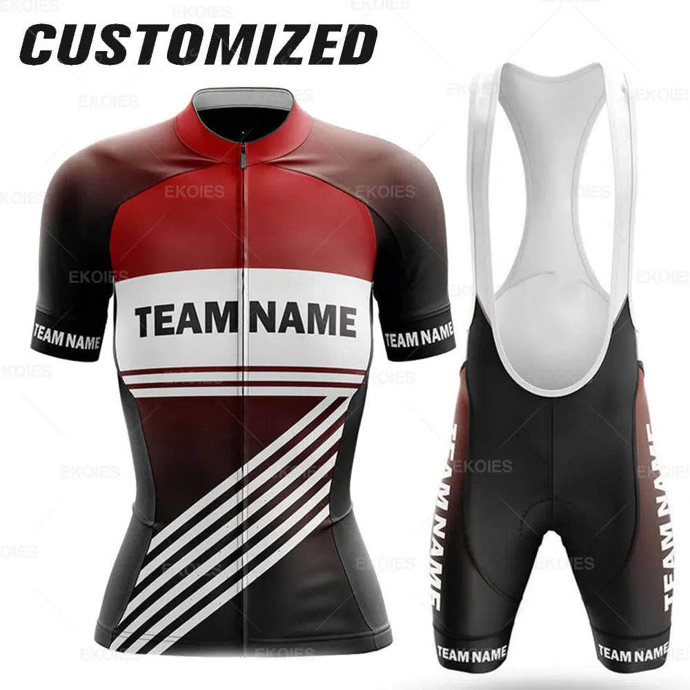 

Женский комплект для велоспорта 2022, комплекты для велоспорта команды на заказ, Летняя короткая дышащая велосипедная Джерси, Спортивная вел...