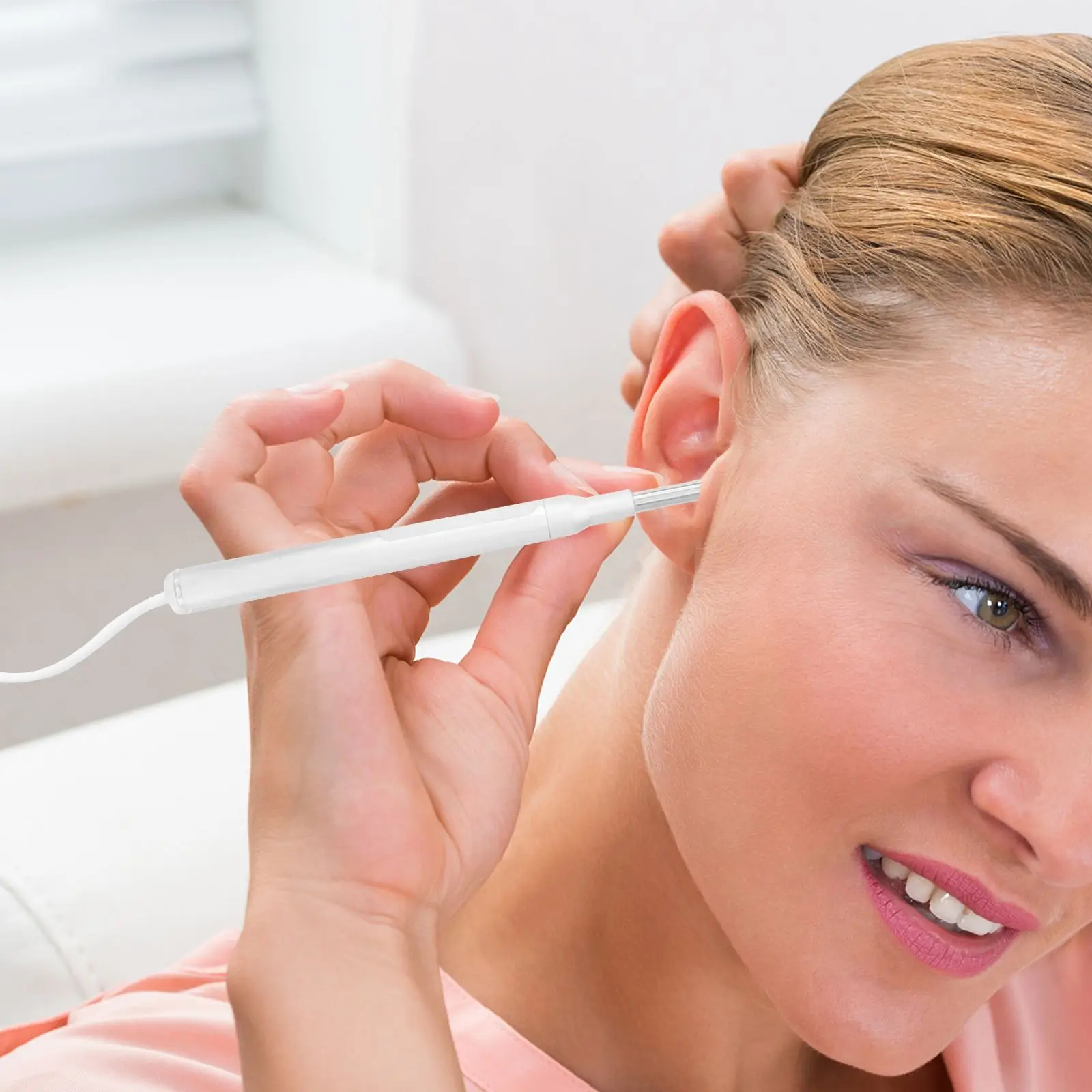 

1 Set Digital Ear Otoscope LED Light Luminous Ear Inspection Camera for Home Woman