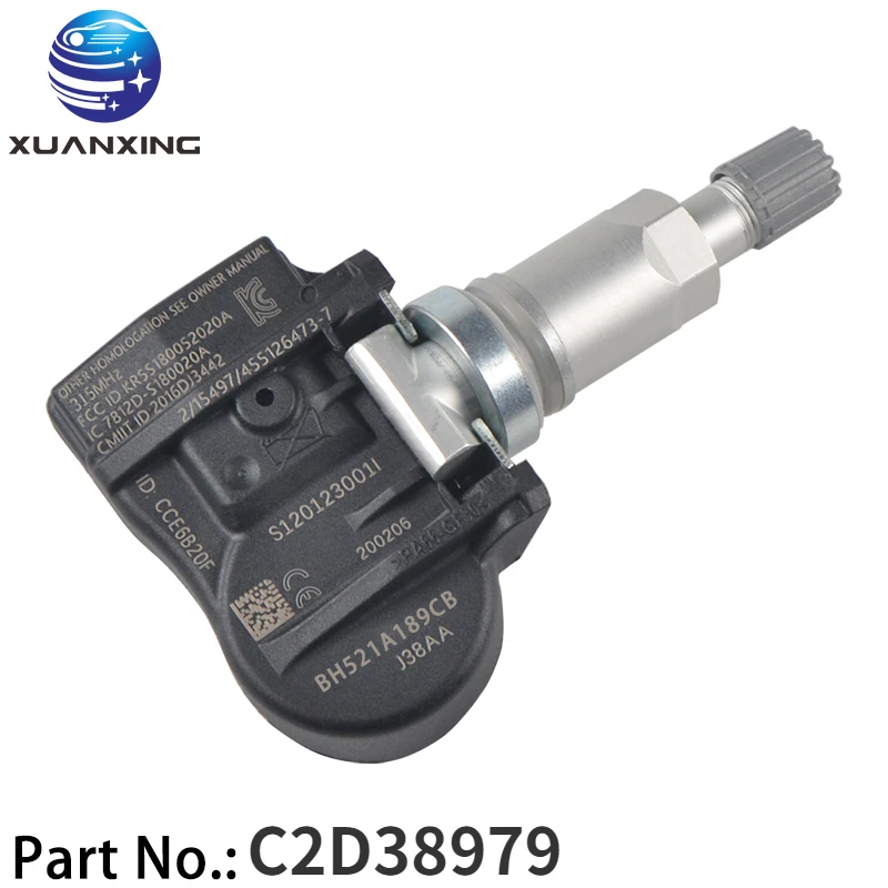 

C2D38979 Tire Pressure Sensor Monitoring System Aluminum 315Mhz TPMS for Land Rover LR4 Jaguar