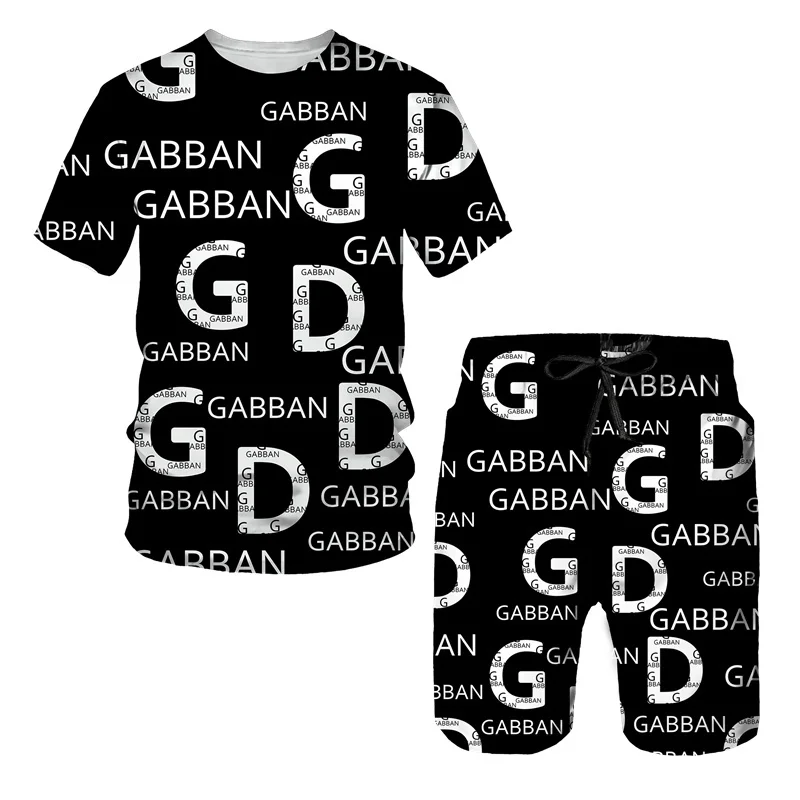 

Men T Shirt Sets Luxury Fashion Tracksuit Shorts 2 Piece Suit Casual Summer Oversized Man Clothing Beach Short Sleeve Streetwear