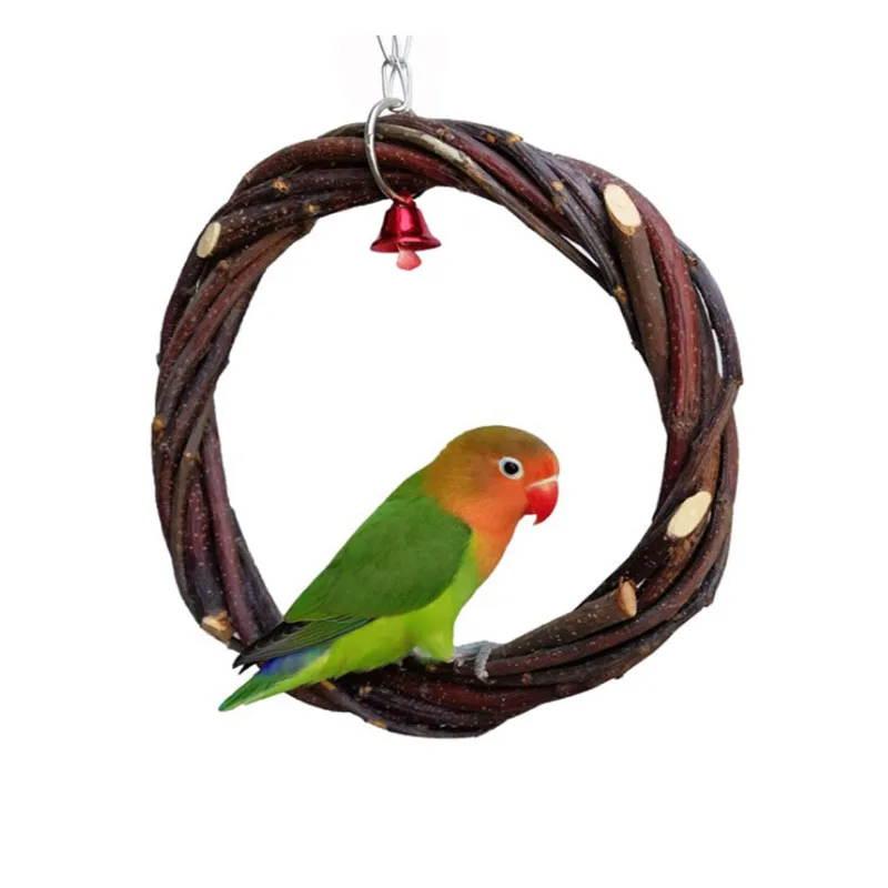 

Кольцо из натурального дерева для домашних животных, кольцо из необработанного дерева, подставка для ветвей дерева, белка, птица, хомяк, кус...