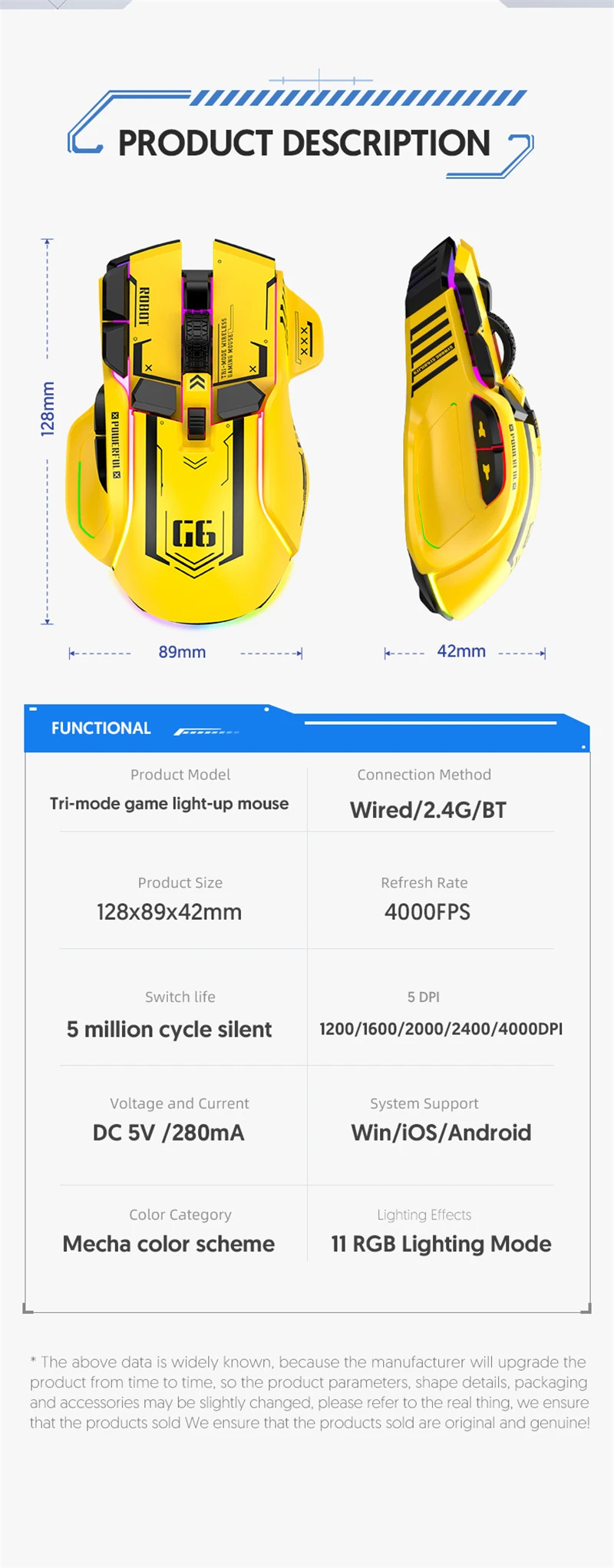 Бесшумная Проводная трехрежимная Bluetooth-мышь 2 4 ГГц с одним кликом на рабочий стол