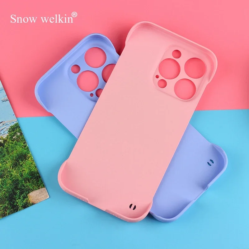 Для iPhone 15 16 14 Plus XS XR X Жесткий пластиковый безрамный чехол из ПК для Apple iPhone 16 14 13 12 11 Pro Max mini Candy Matte Cover (art.: 3920cf677fbef) - 3920cf677fbef