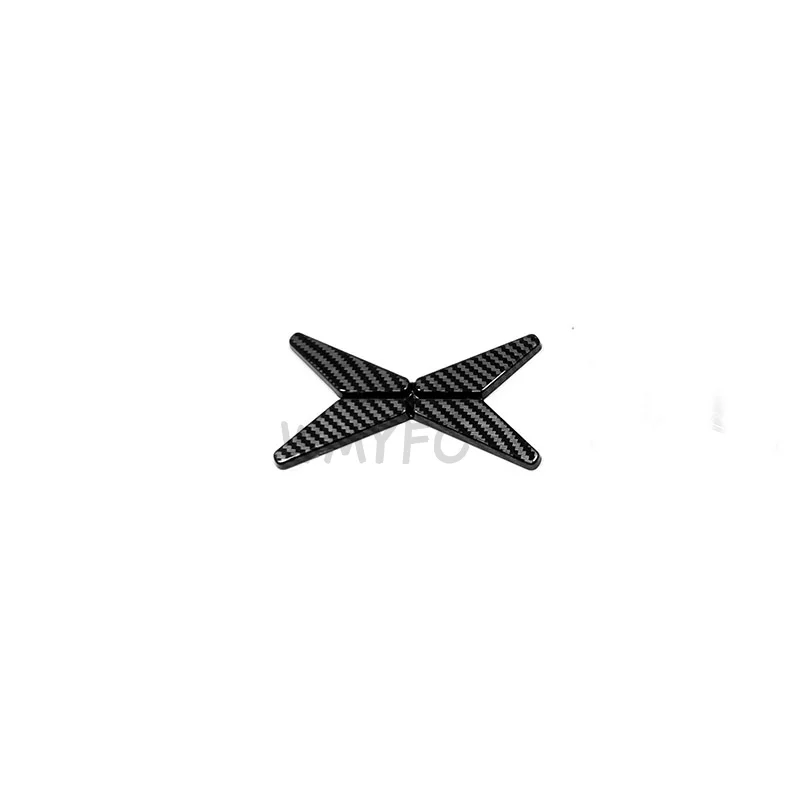 Фото Для Xpeng P5 2022-2024 передняя 3D наклейка на кузов автомобиля, эмблема на багажник, крыло, наклейка, аксессуары, автомобильный глянцевый черный логотип №2