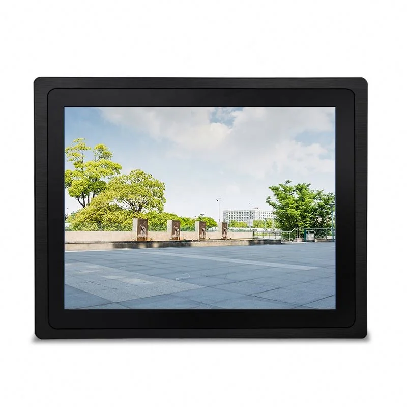 

Sunlight Readable Outdoor IP65 Waterproof 3mm Bezel Industrial 10.4 inch touch screen monitor display