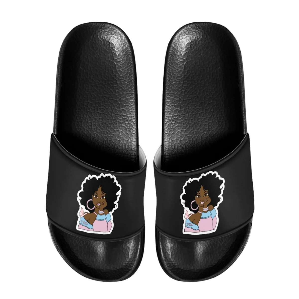 Gamma Phi Delta Fashion Women Slippers Summer Home Bathroom Anti Slip Beach Sandals Printing Shoes Suitable Indoor and Outdoor